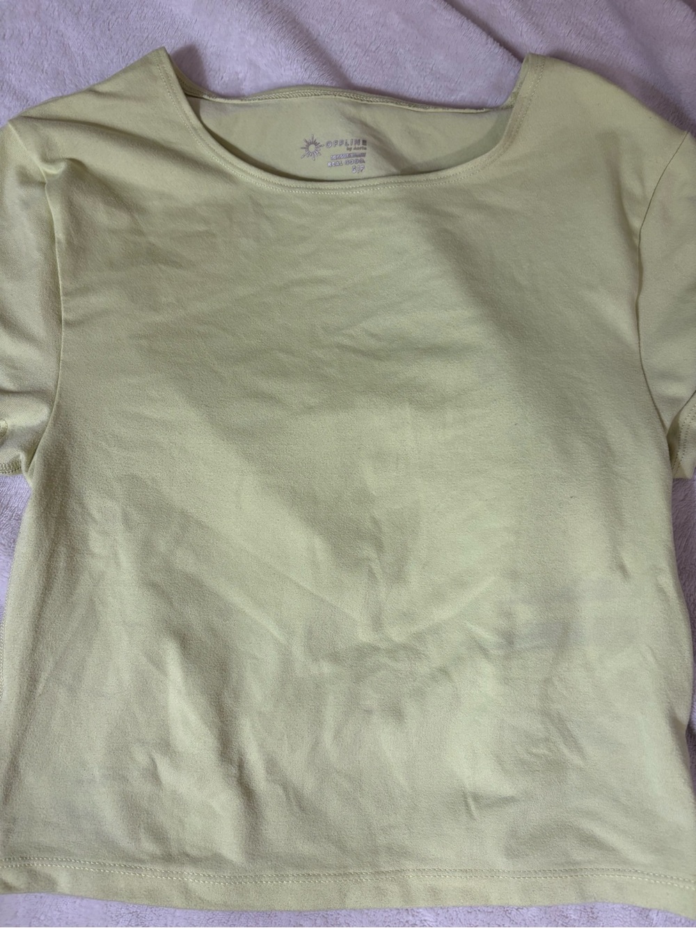 Womans workout top-yellow